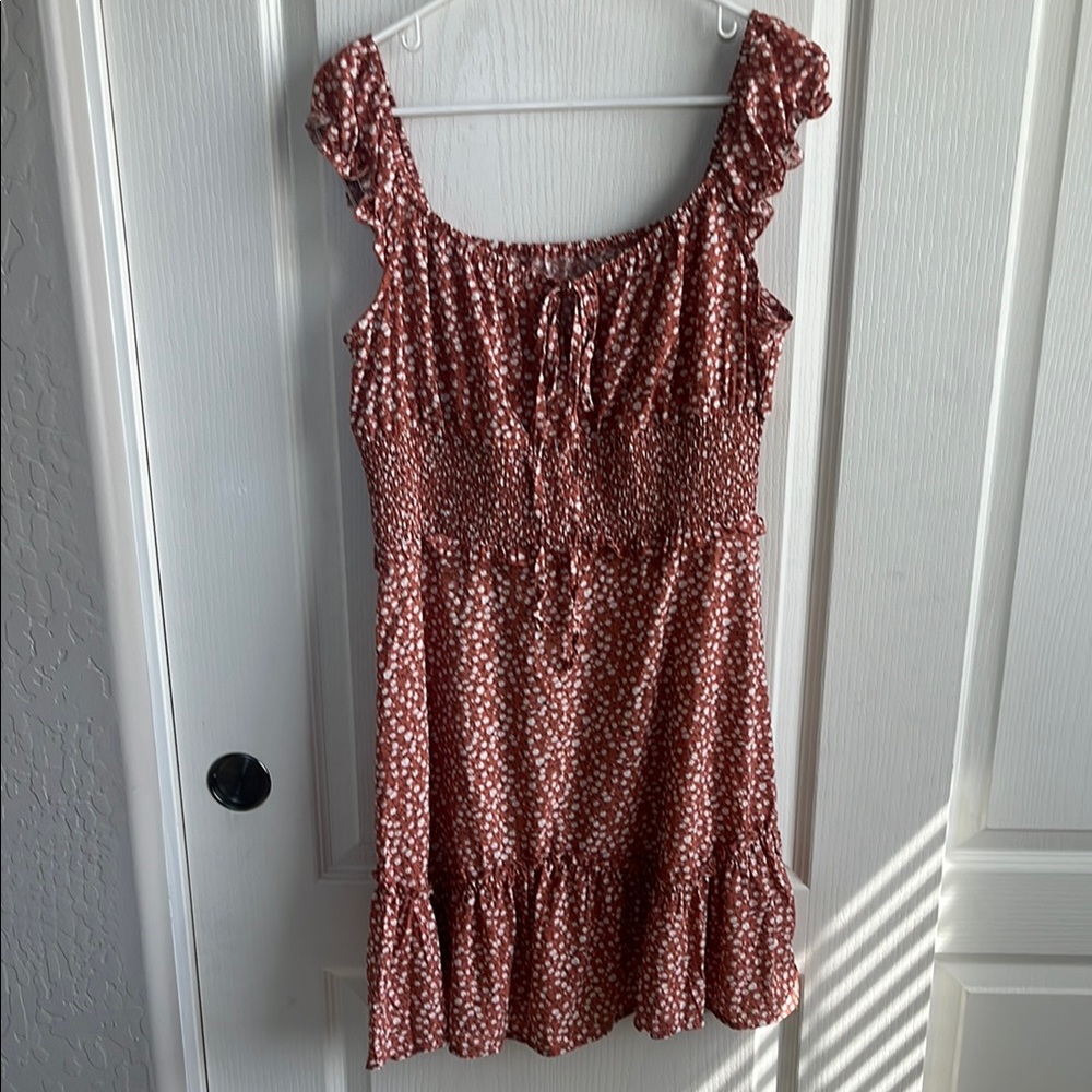 Floral Ruffle Mini Dress